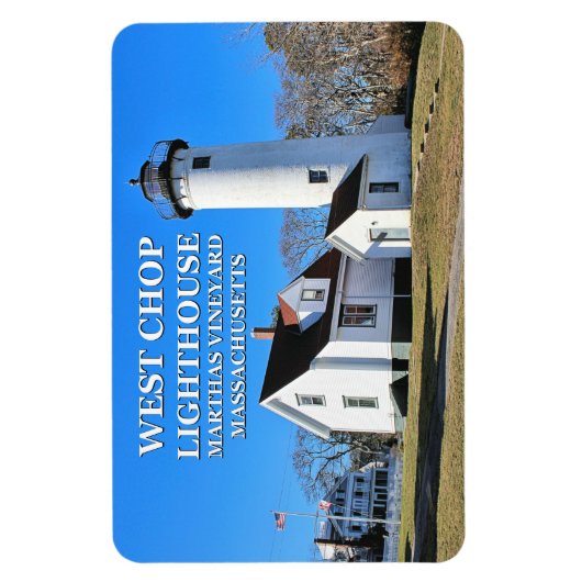 West Chop Lighthouse Marthas Vineyard Flexi Magnet (Vertical)