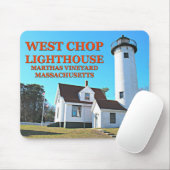 West Chop Lighthouse, Marthas Vineyard MA Mousepad Muismat (Met muis)