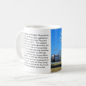 West Chop Lighthouse, Marthas Vineyard MA Mug (Devant gauche)