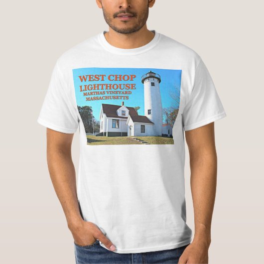 West Chop Lighthouse, T-shirt Vineyard Marthas (Devant)