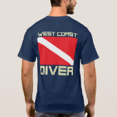 West Coast Diver Down Flag T-shirt (Achterkant)