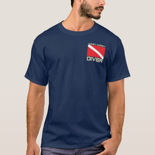 West Coast Diver Down Flag T-shirt (Voorkant)