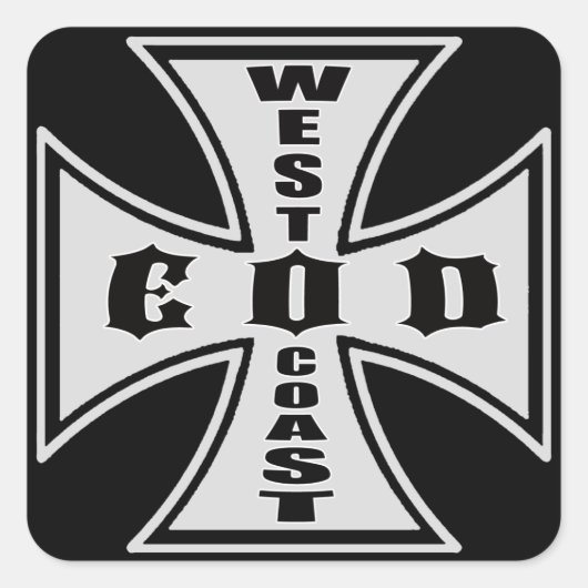 West Coast EOD Sticker (zwart) (Voorkant)