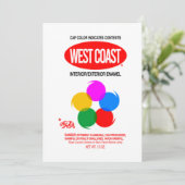 WEST COAST GRAFFITI KAART (Staand voorkant)