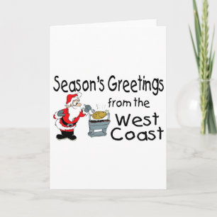 West Coast Greetings BBQ Feestdagen Kaart