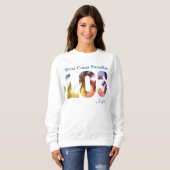 West Coast Paradise Los Angeles Sweatshirt (Devant entier)