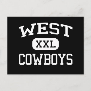 West - Cowboys - High School - Denver Colorado Briefkaart