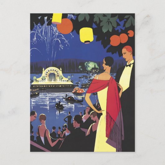 West Egg Gatsby Party Briefkaart (Voorkant)