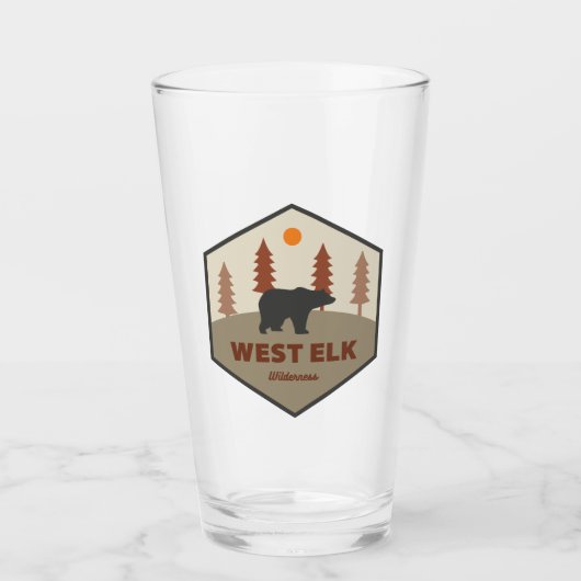West Elk Wilderness Colorado Beer Glas (Voorkant)