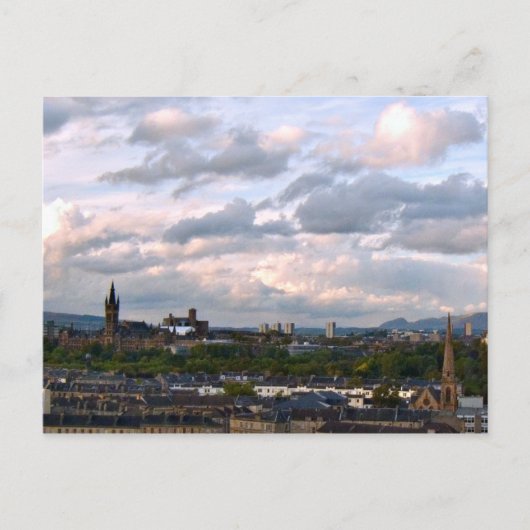 West End Glasgow Briefkaart (Voorkant)