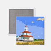 West End Lighthouse Waterverf Magneet (Voorkant / Achterkant)