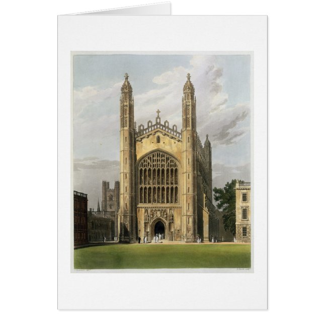 West End of King's College Chapel, Cambridge, van (Voorkant)