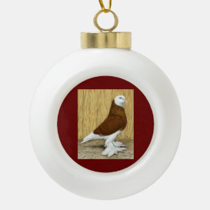 West-Engeland Tumbler Red Baldhead Keramische Bal Ornament