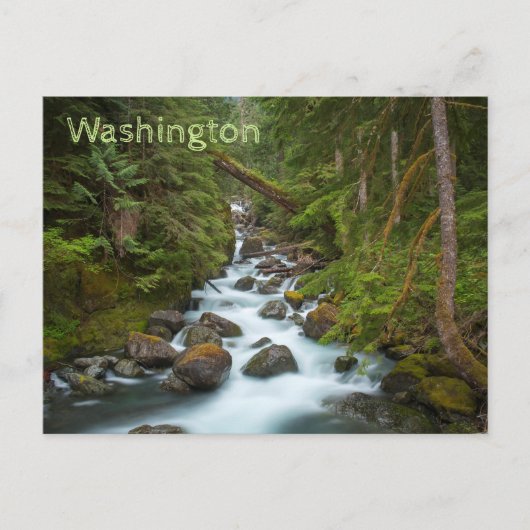 West Fork Foss, Washington Briefkaart (Voorkant)
