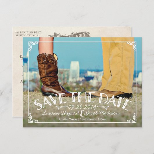  West Foto Sla de datum Briefkaarten (Voorkant / Achterkant)