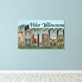 West-geelsteen, Montana Canvas Afdruk (Insitu (Houten vloer))