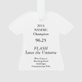 West Genesee Flash slaat het universum 2013 op Ornament (achterkant)