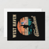 West Haven Connecticut Briefkaart (Voorkant / Achterkant)