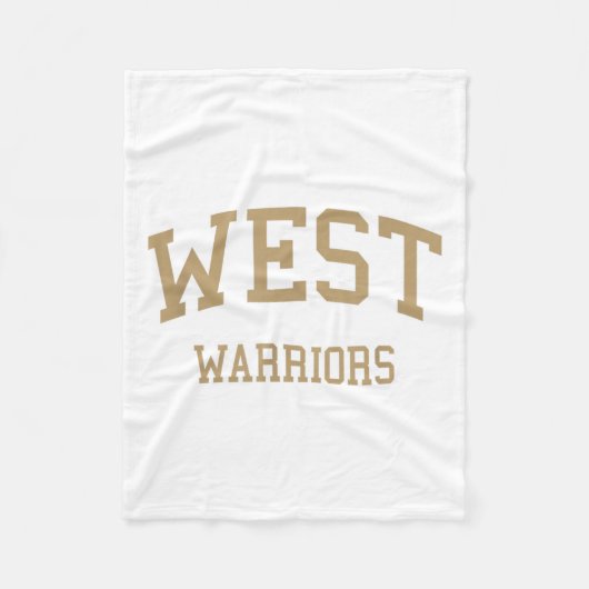 West High School heeft Torrance Ca Retro Sports Fleece Deken (Voorkant)