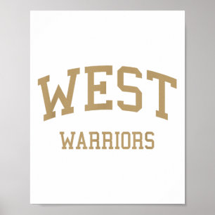 West High School heeft Torrance Ca Retro Sports Poster