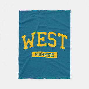 West high school hs wichita ks universiteitsport fleece deken