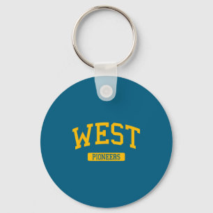 West high school hs wichita ks universiteitsport sleutelhanger