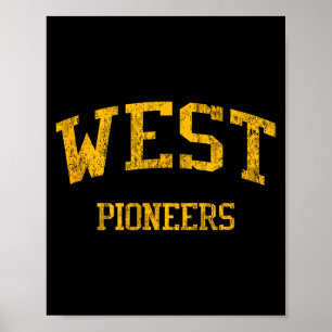West High School Hs Wichita Ks Vintage Srts Poster