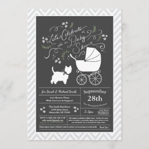 West Highland Terrier Baby shower Genderneutraal Kaart