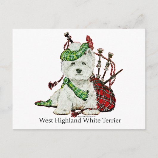 West Highland Terrier Briefkaart (Voorkant)