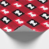 West Highland Terrier Buffalo Pset Westies Wrappi Cadeaupapier (Hoek)