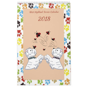 West Highland Terrier Calendar Kalender