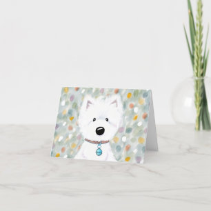 West Highland Terrier Carte de remerciements