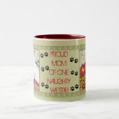 West Highland Terrier Dog Mam Coffee Mok (Center)