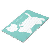 West Highland Terrier Dog Puppy Westie Notitieblok (Schuin)