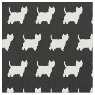 West Highland Terrier Dog Silhouette Pet Stof