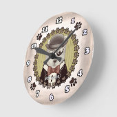 West Highland Terrier draagt bril Klok (Hoek)