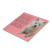 West Highland Terrier Friend Poem Tile Tegeltje (Zijkant)