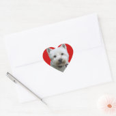 West Highland Terrier Hart Sticker (Envelop)