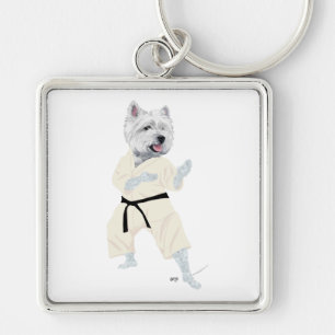 West Highland Terrier KARATE Sleutelhanger