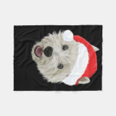West Highland Terrier Kerstkerstkerstkerstkerstker Fleece Deken (Voorkant (Horizontaal))