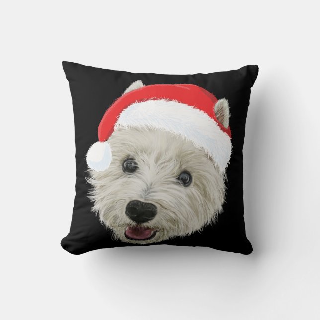 West Highland Terrier Kerstkerstkerstkerstkerstker Kussen (Voorkant)