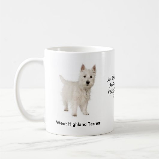 West Highland Terrier Mok met afbeeldingen en een  (Links)