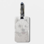 West Highland Terrier Plain Bagagelabel (Achterkant verticaal)
