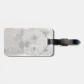 West Highland Terrier Plain Bagagelabel (Achterkant horizontaal)