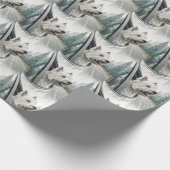 West Highland Terrier Scenic Road Trip Gift Wrap Cadeaupapier (Hoek)