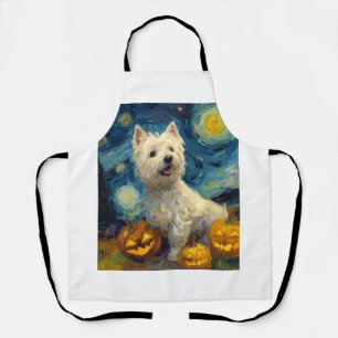 West Highland Terrier Schattige Hond Halloween Jac Schort