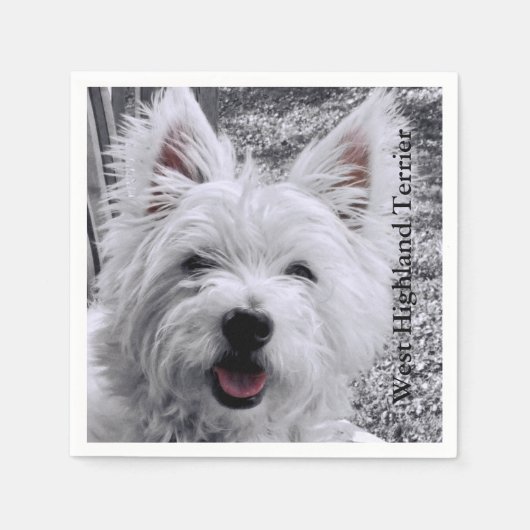 West Highland Terrier Servetten (Voorkant)