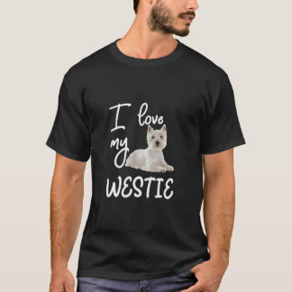 West Highland Terrier T-shirt Ik hou van mijn West
