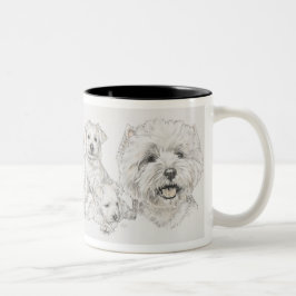 West Highland Terrier Tweekleurige Koffiemok