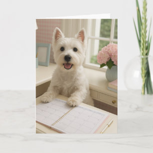 West Highland Terrier Wenskaart - Blanco Kaart